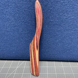 Cheese Butter Spreader Knife in Colored Wood Rainbow